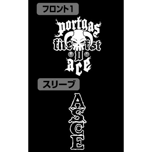 One Piece - Fire Fist Ace Zippered Hoodie Black (S Size) image 3