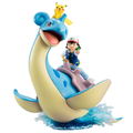 G.E.M. Series Pocket Monsters Pre-Painted PVC Figure: Ash Ketchum & Pikachu & Lapras thumbnail 1
