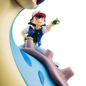 G.E.M. Series Pocket Monsters Pre-Painted PVC Figure: Ash Ketchum & Pikachu & Lapras