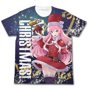 Zero No Tsukaima - Louise Francoise Le Blanc De La Valliere Full Graphic T-shirt Santa Ver. White (L Size) [Limited Edition] image 1