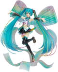 Character Vocal Series 01 Hatsune Miku 1/7 Scale Pre-Painted Figure: Hatsune Miku 10th Anniversary Ver. Memorial Box thumbnail 1