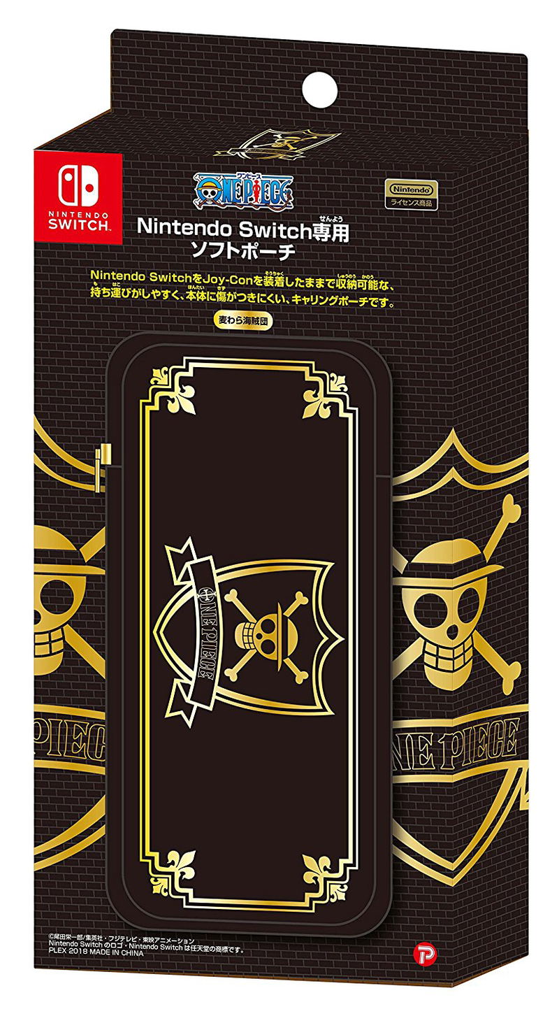 One Piece Straw Hat Pirates Soft Pouch for Nintendo Switch image 1