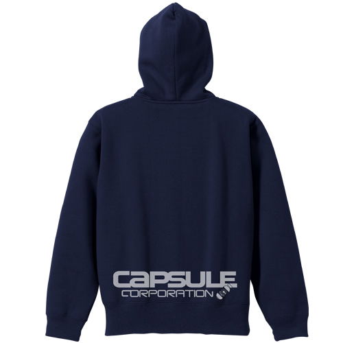 Dragon Ball Z - Capsule Corp. Zippered Hoodie Navy x Blazing Yellow (M Size) image 2