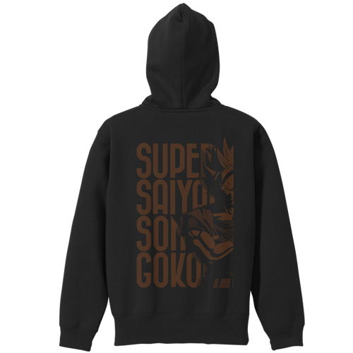 Dragon Ball Z - Super Saiyan Goku Zippered Hoodie Black (S Size) image 1