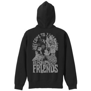 Kemono Friends Zippered Hoodie Black (L Size)_