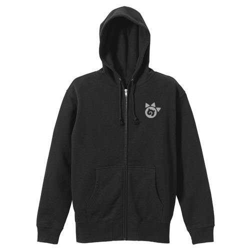 Kemono Friends Zippered Hoodie Black (L Size) image 2
