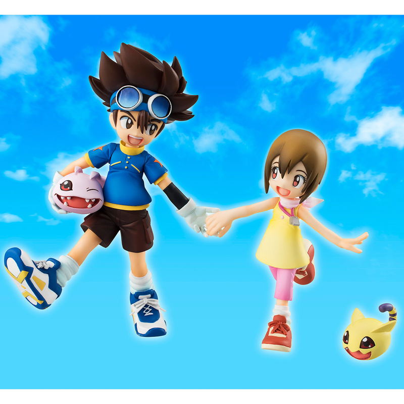 G.E.M. Series Digimon Adventure: Yagami Taichi & Yagami Hikari & Koromon & Nyaromon image 1