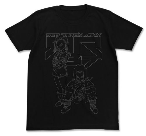 Dragon Ball Z - Android 17 & 18 T-shirt Black (L Size) image 1