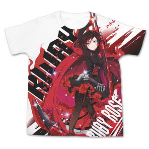 Rwby - Ruby Rose Full Graphic T-shirt White (XL Size)_