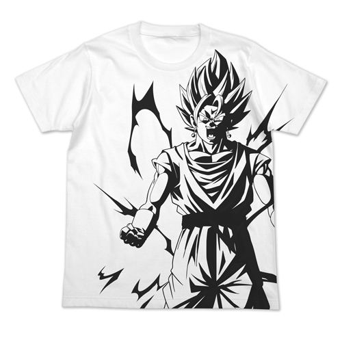 Dragon Ball Z Vegito All Print T-shirt White (L Size)