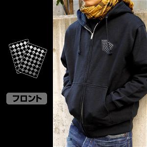 No Game No Life - Shiro Full Color Zippered Hoodie Black (M Size)