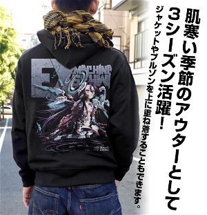 No Game No Life Zero - Schwi Full Color Zippered Hoodie Black (XL Size)