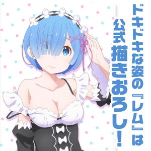 Re:Zero Kara Hajimeru Isekai Seikatsu 120cm Big Towel: Rem Dokidoki