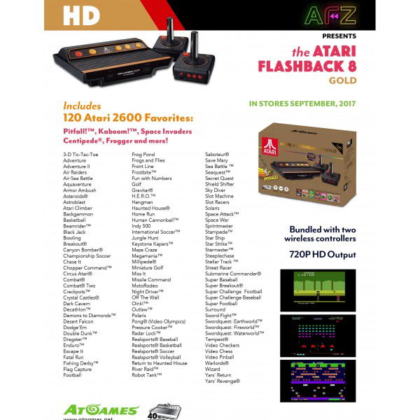 AtGame Atari Flashback 8 Gold HD Classic Game Console image 6