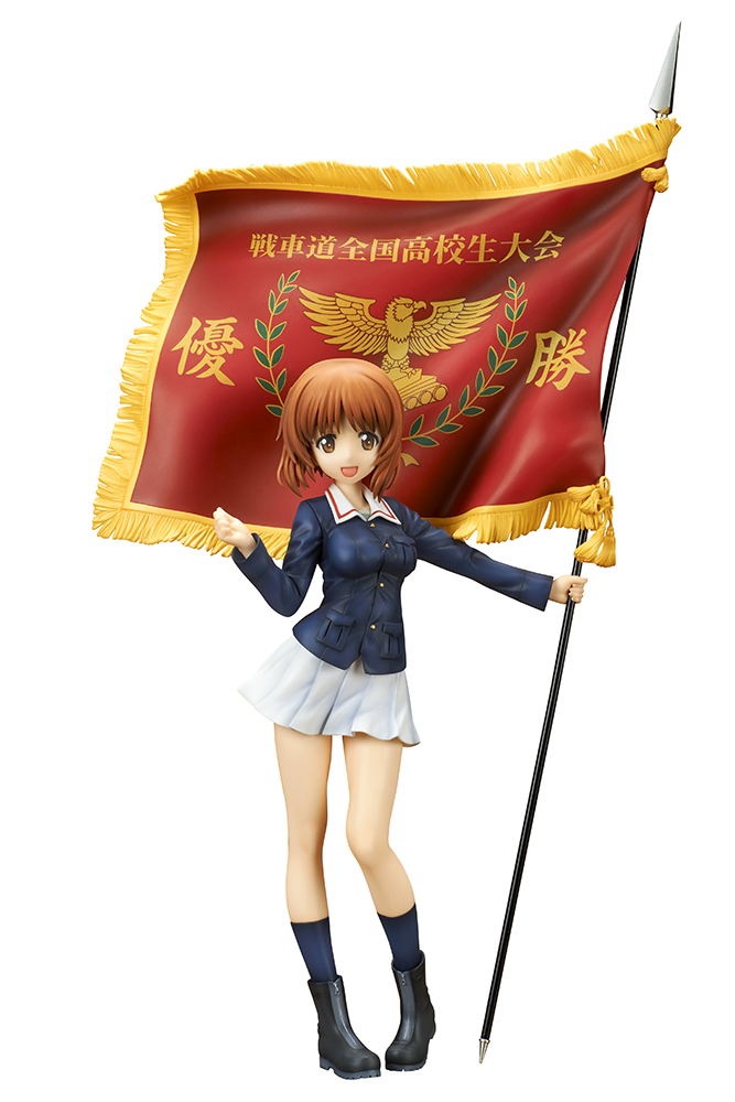 Girls und Panzer der Film 1/7 Scale Pre-Painted Figure: Nishizumi Miho Senshado The National High School Tournament Winner's Flag Ver. image 1