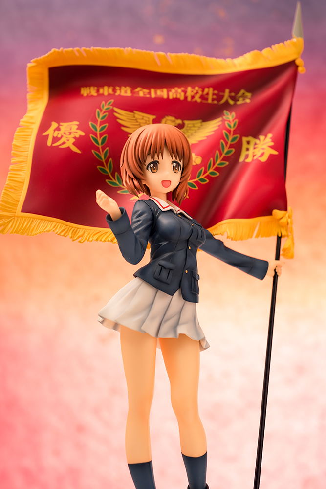 Girls und Panzer der Film 1/7 Scale Pre-Painted Figure: Nishizumi Miho Senshado The National High School Tournament Winner's Flag Ver. image 11