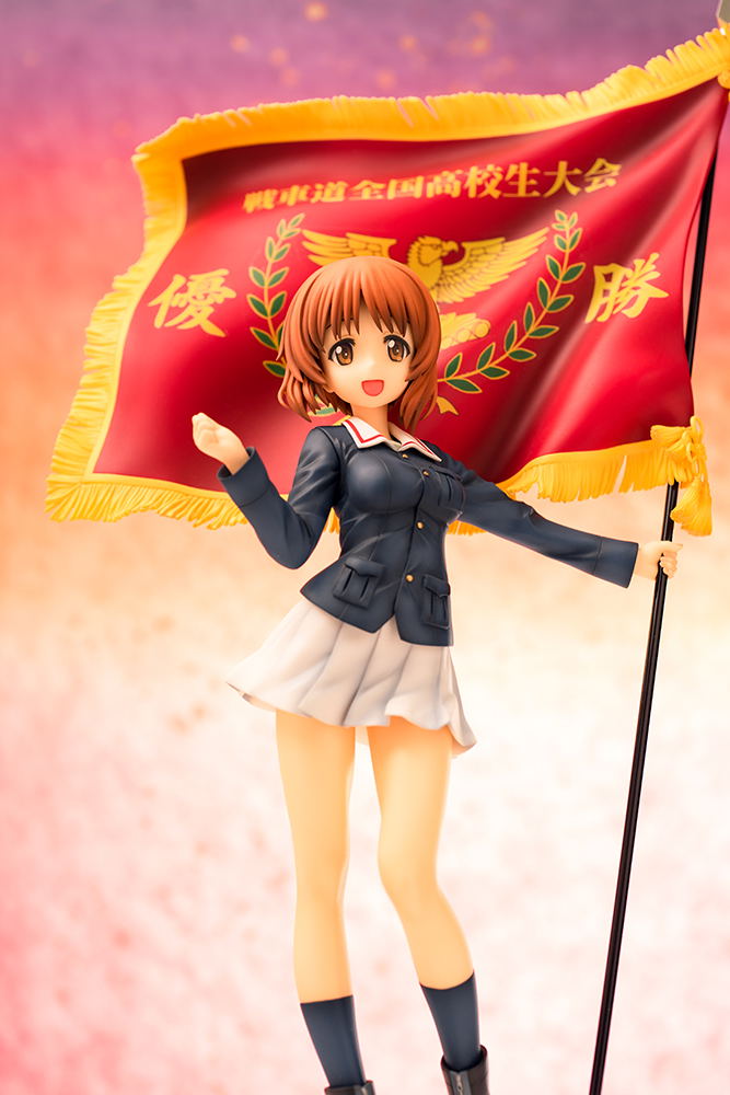 Girls und Panzer der Film 1/7 Scale Pre-Painted Figure: Nishizumi Miho Senshado The National High School Tournament Winner's Flag Ver. image 13