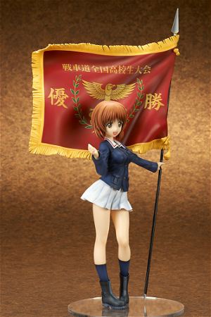 Girls und Panzer der Film 1/7 Scale Pre-Painted Figure: Nishizumi Miho Senshado The National High School Tournament Winner's Flag Ver.