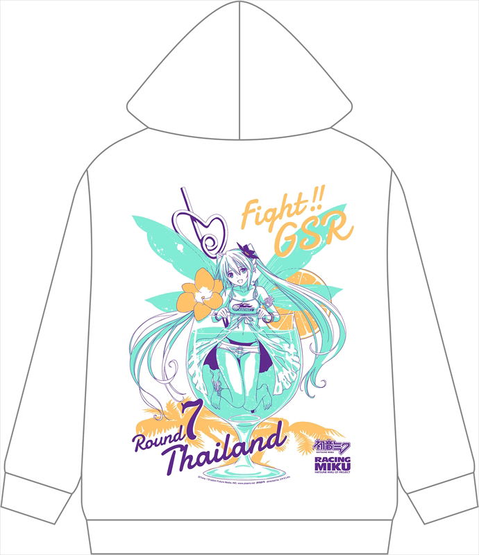 Hatsune Miku Racing Ver. 2017 Hoodie Thailand Support Ver. image 1