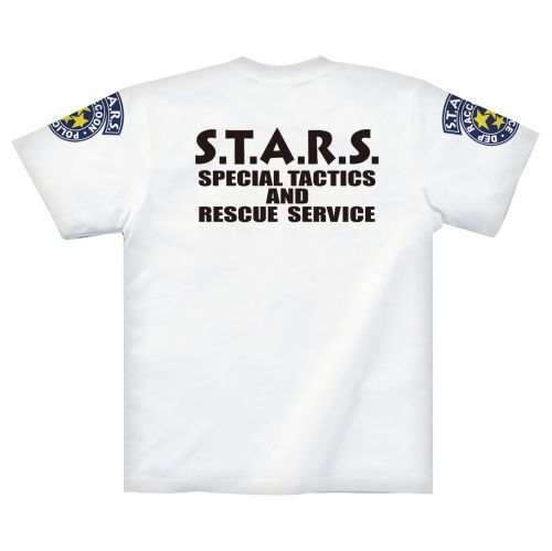 Resident Evil T-shirt S.T.A.R.S. White (L Size) image 2