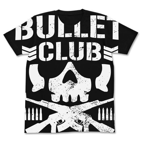 New Japan Pro-Wrestling - Bullet Club All Print T-shirt Black (S Size) image 1