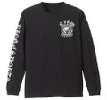 New Japan Pro-Wrestling - Lion Mark Long Sleeve T-shirt Old English Ver. Black (XL Size) thumbnail 1