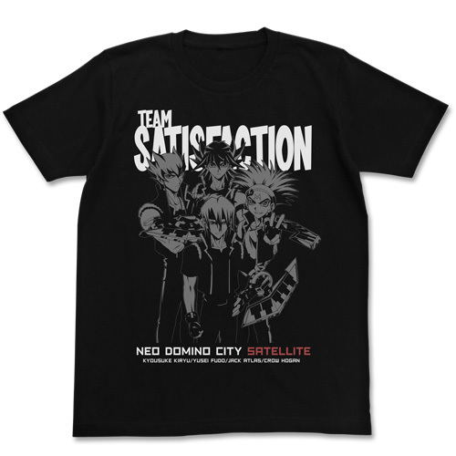 Yu-Gi-Oh! 5D's - Team Satisfaction T-shirt Black (XL Size) image 1