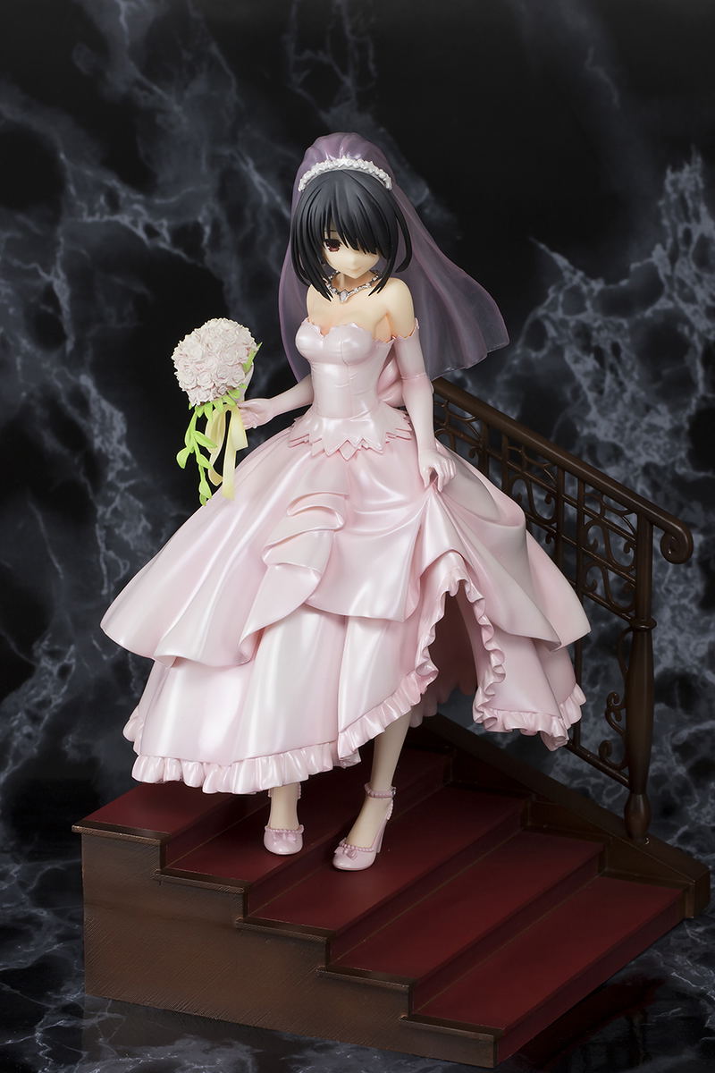 Date A Live 1/7 Scale Pre-Painted Figure: Tokisaki Kurumi Wedding Ver. Pink image 2