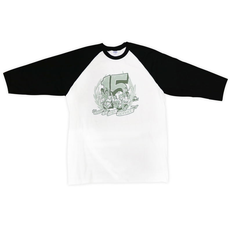 Play-Asia.com 15th Anniversary Raglan Sleeve Shirt (S Size) image 1