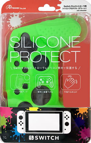 Silicon Protector for Nintendo Switch Pro Controller (Green)_