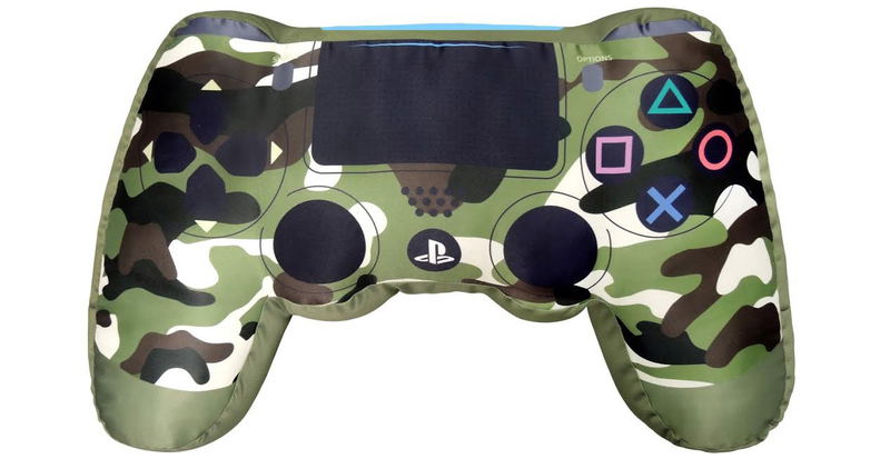 DualShock 4 Wireless Controller Shape Cushion (Camouflage Green) image 1