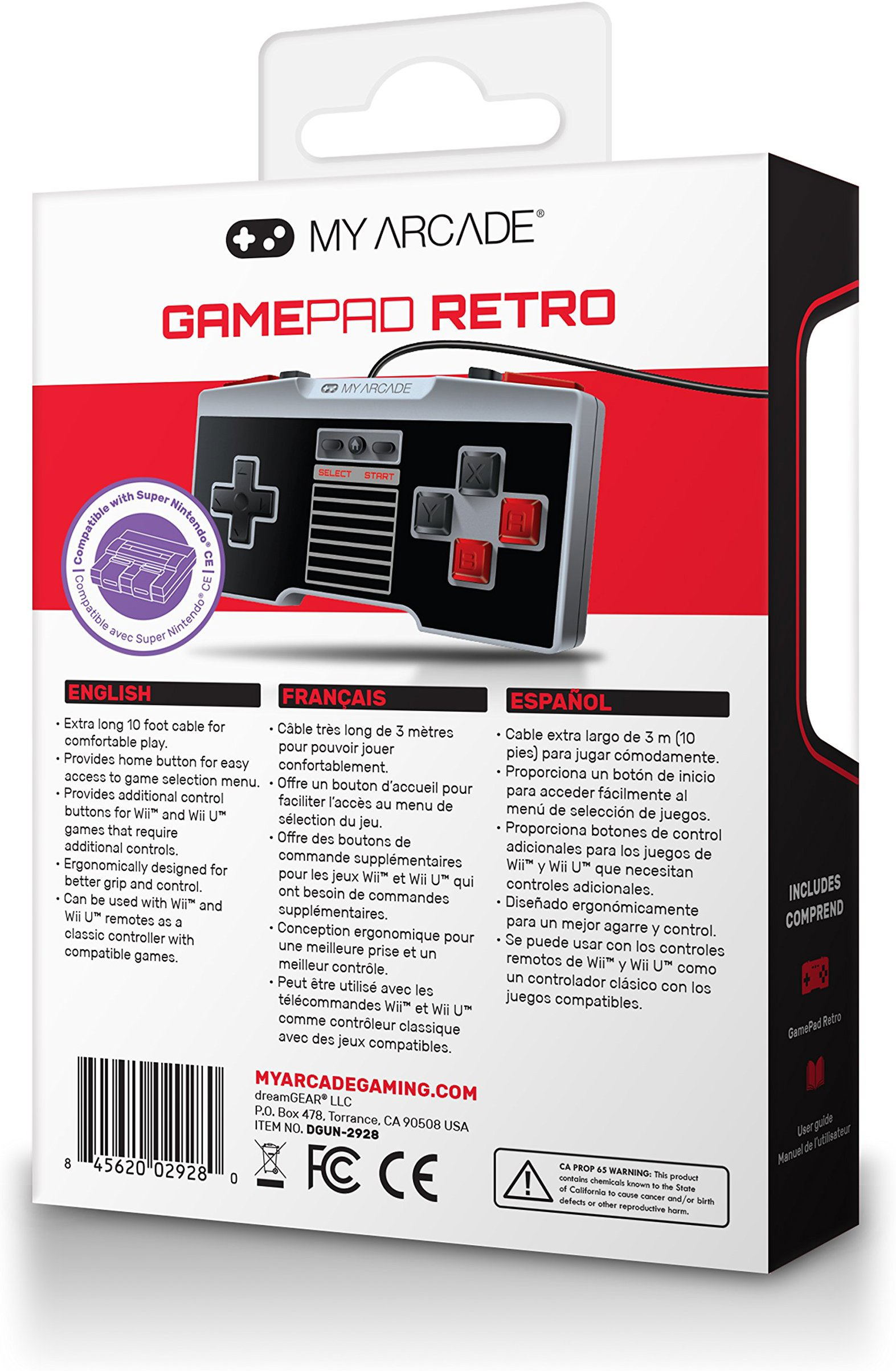 My Arcade GamePad Retro Classic Wired Controller for SNES and NES ...