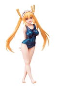 Miss Kobayashi's Dragon Maid 1/6 Scale Pre-Painted Figure: Tohru School Swimsuit Ver. thumbnail 1