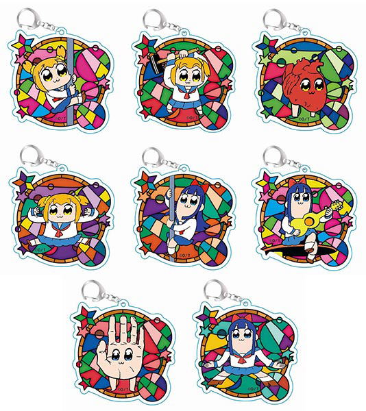 Pop Team Epic Tobichara Trading Acrylic Key Chain (Set of 8 pieces) image 1