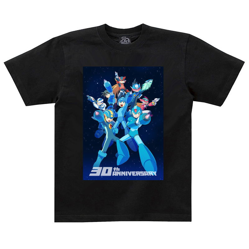 Rockman 30th Anniversary Art T-shirt Full Color (L Size) image 1