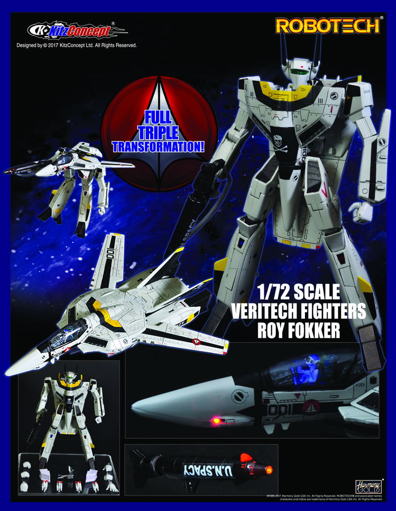 Robotech 1/72 Scale Action Figure: VF-1S Roy Fokker (Re-run) image 2