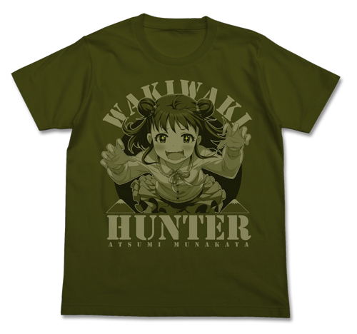 Idolm@ster Cinderella Girls - Wakiwaki Hunter Atsumi Munakata T-shirt Moss (L Size) image 1
