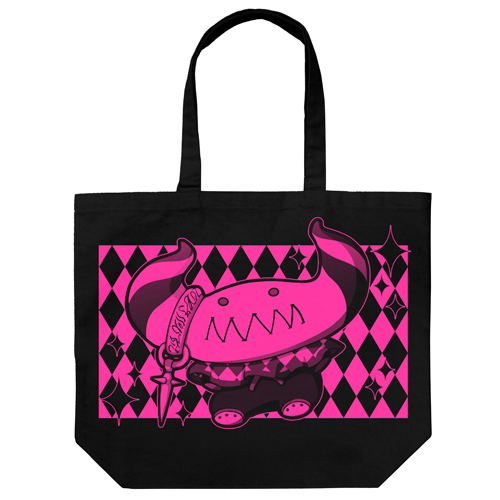 Idol M@ster Side M - Satan Large Tote Bag Black image 1