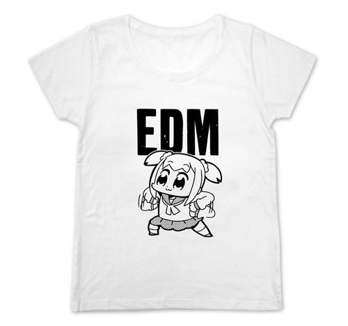 Pop Team Epic - EDM Girls Cutsew Shirt White (M Size) image 1
