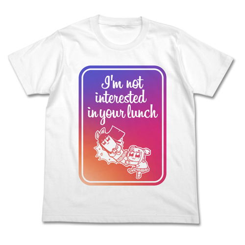 Pop Team Epic - I'm Not Interested In Your Lunch T-shirt White (S Size) image 1
