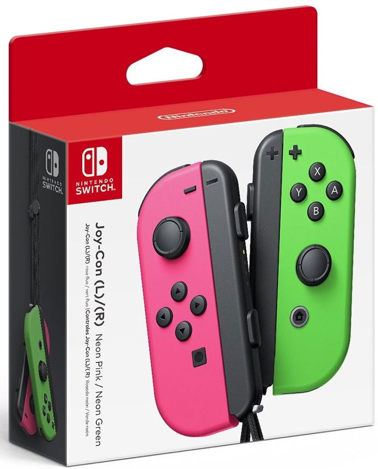 Nintendo Switch Joy-Con Controllers (Neon Green/Neon Pink) image 1
