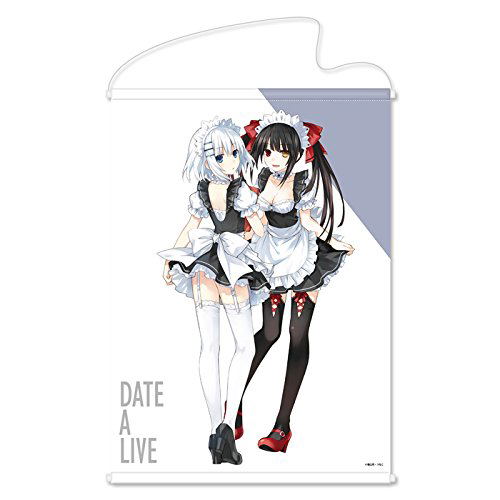 Date A Live Original Edition B2 Wall Scroll: Origami & Kurumi Maid Ver. image 1