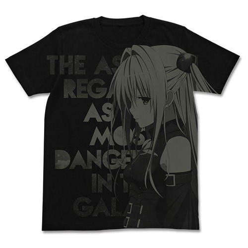 To Love-Ru Darkness - Golden Darkness All Print T-shirt Black (L Size)