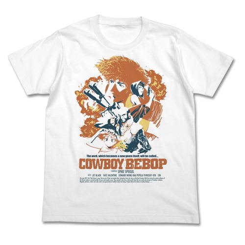 Cowboy Bebop - T-shirt Poster Art Ver. White (XL Size) image 1