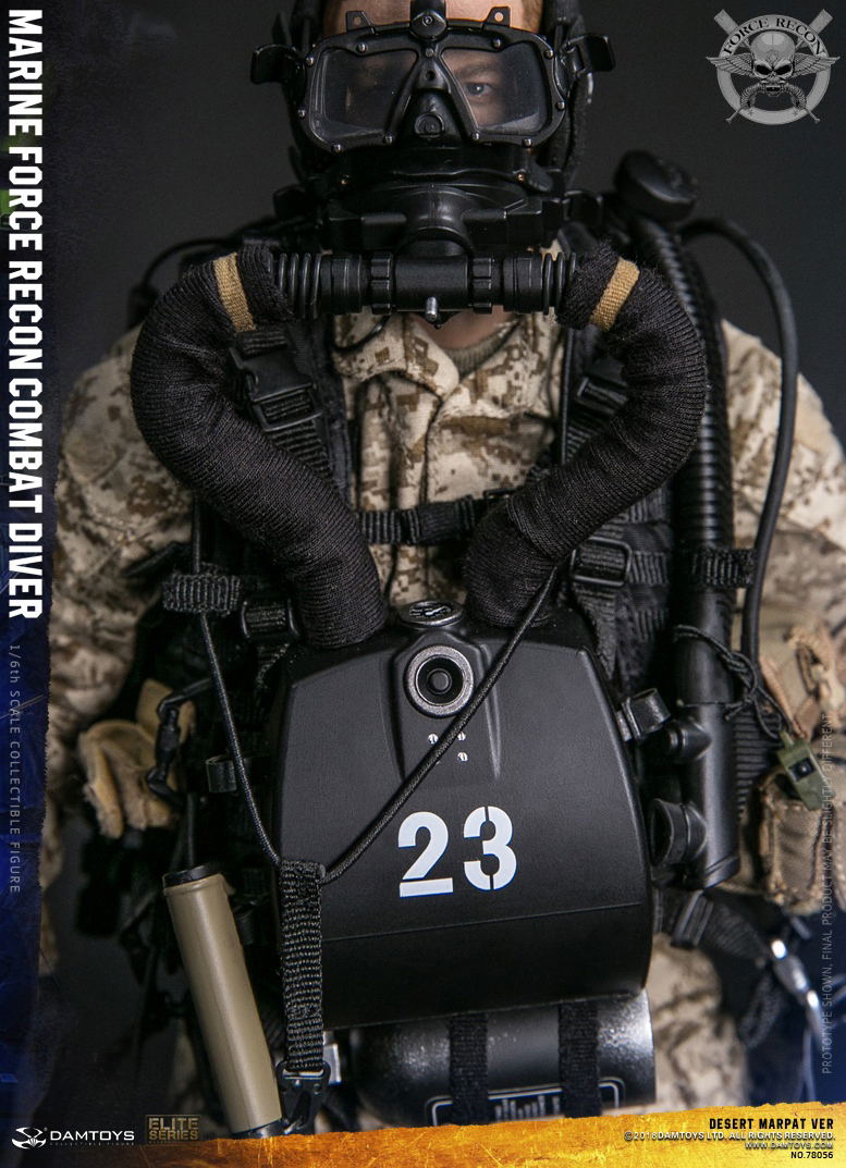 Damtoys 1/6 Scale Figure: Marine Force Recon Combat Diver Desert Marpat Ver. image 17