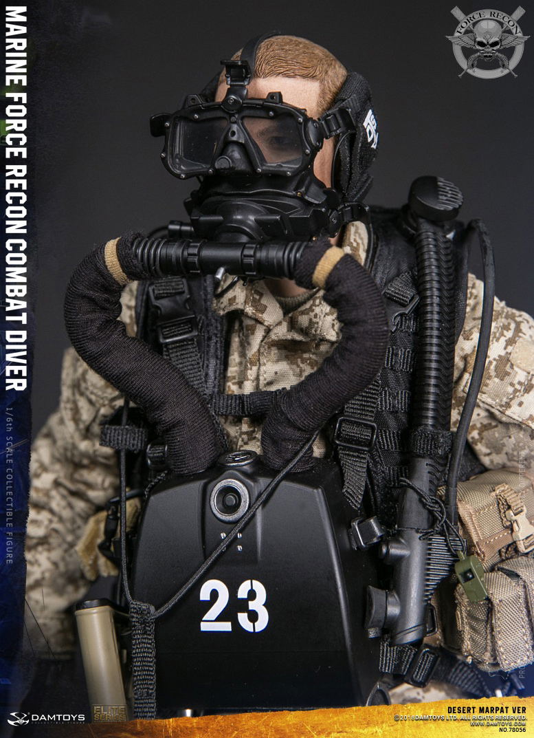 Damtoys 1/6 Scale Figure: Marine Force Recon Combat Diver Desert Marpat Ver. image 18