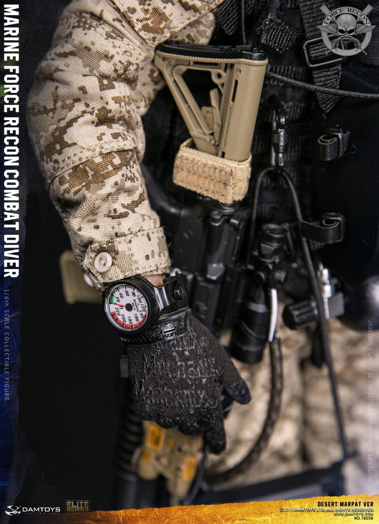 Damtoys 1/6 Scale Figure: Marine Force Recon Combat Diver Desert Marpat Ver. image 27