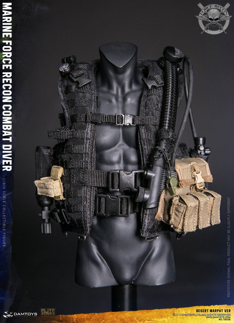 Damtoys 1/6 Scale Figure: Marine Force Recon Combat Diver Desert Marpat Ver. image 29
