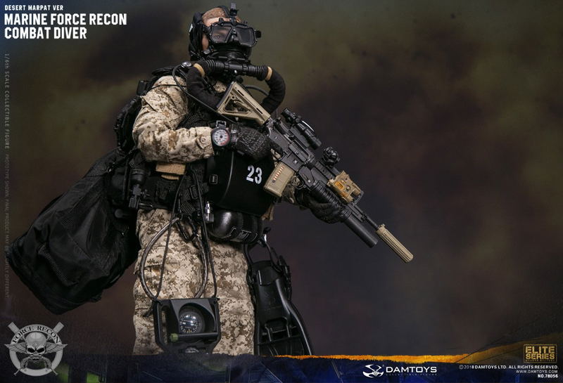 Damtoys 1/6 Scale Figure: Marine Force Recon Combat Diver Desert Marpat Ver. image 39