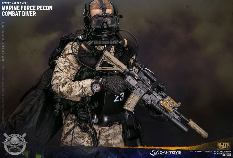 Damtoys 1/6 Scale Figure: Marine Force Recon Combat Diver Desert Marpat Ver. image 40